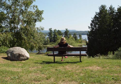 Kyla relaxing at Pinhey's Point