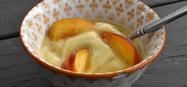 Peach “Nice” Cream peach nice cream