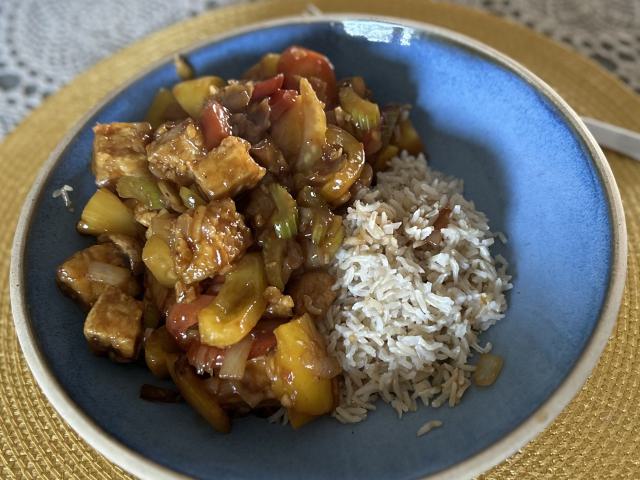 sweet and sour tofu